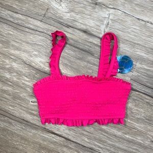 Decree Hot Pink Bikini Top - Midikini XS